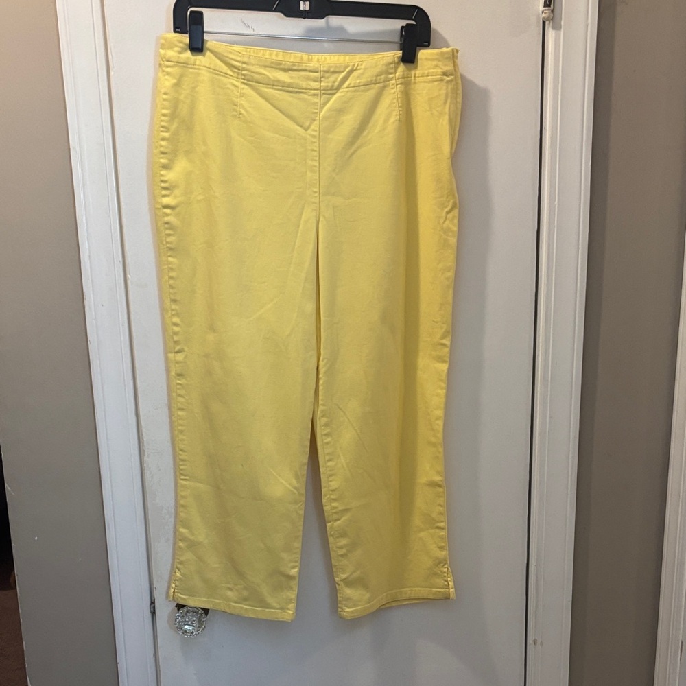 Vintage Susan Bristol 12 cotton Yellow capri Pants 26-103